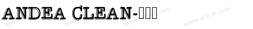 Andea Clean字体转换